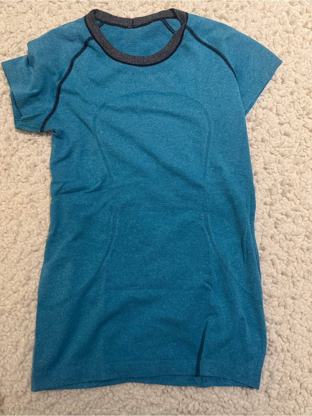 Lululemon Swiftly Tech Tee Blue and Grey